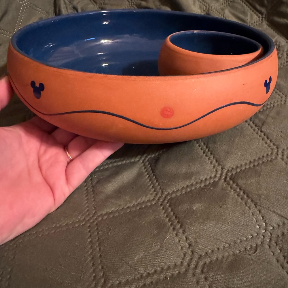 Disney chips and dip clay Bowl